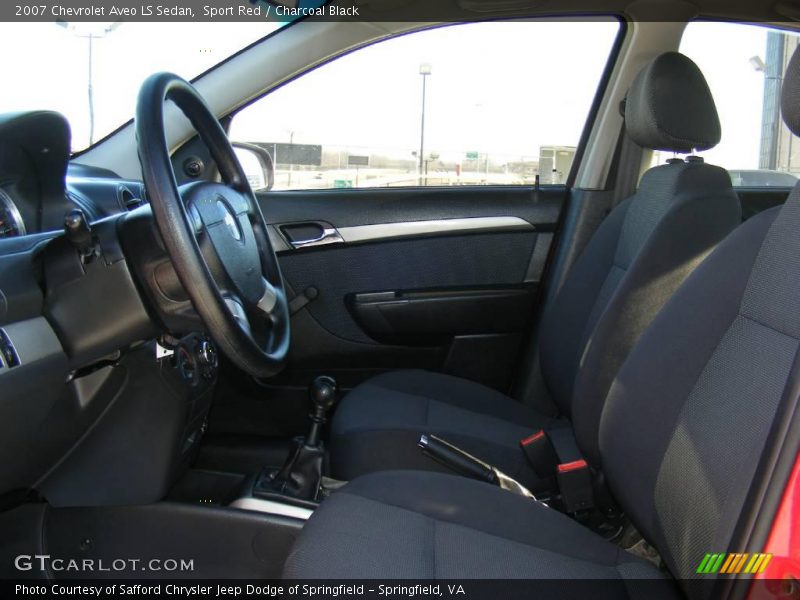 Sport Red / Charcoal Black 2007 Chevrolet Aveo LS Sedan
