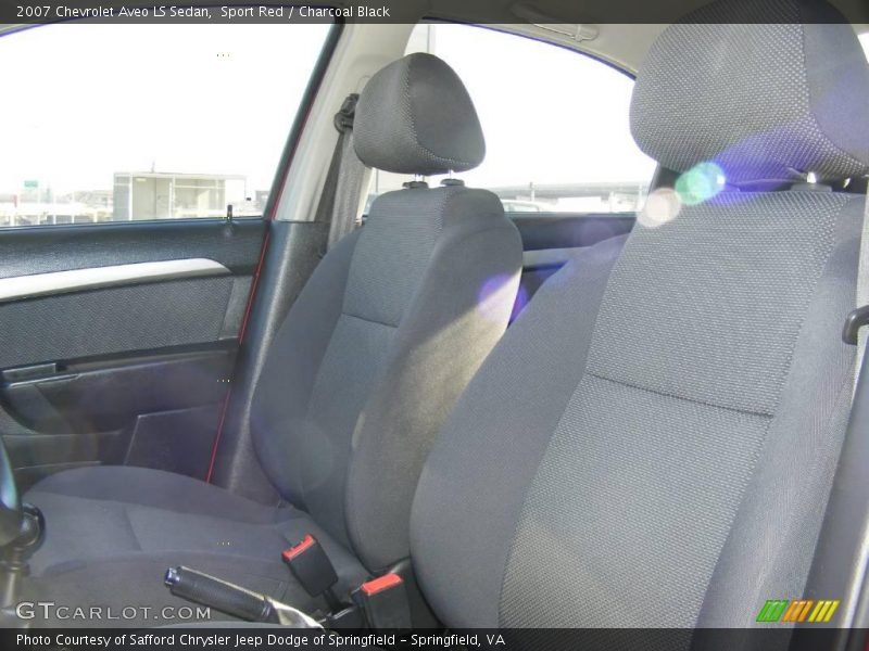 Sport Red / Charcoal Black 2007 Chevrolet Aveo LS Sedan