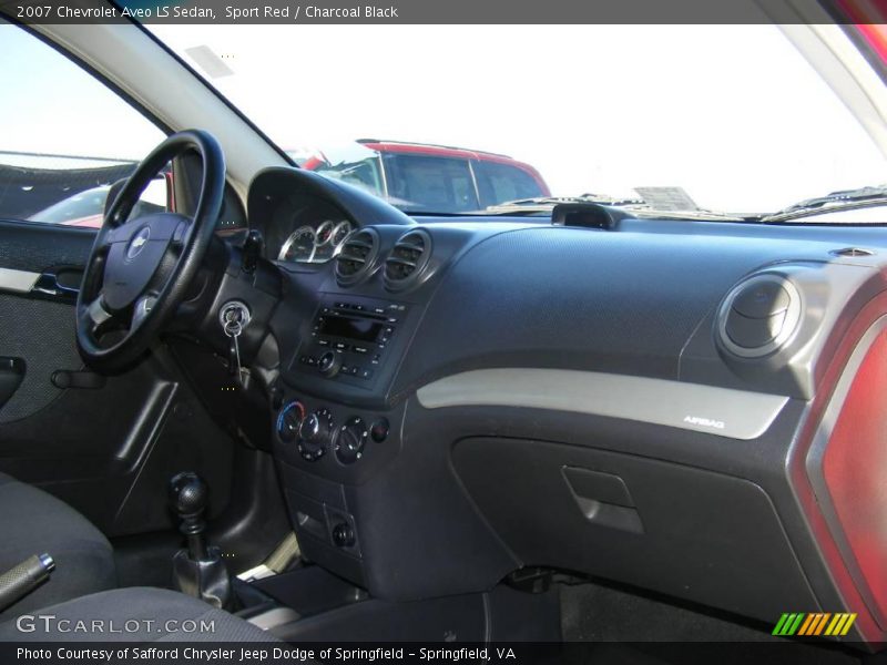 Sport Red / Charcoal Black 2007 Chevrolet Aveo LS Sedan