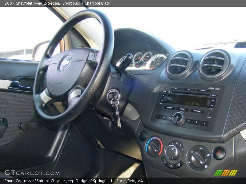 Sport Red / Charcoal Black 2007 Chevrolet Aveo LS Sedan
