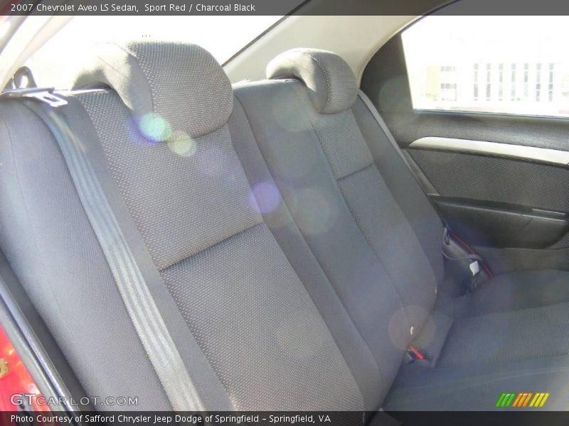 Sport Red / Charcoal Black 2007 Chevrolet Aveo LS Sedan