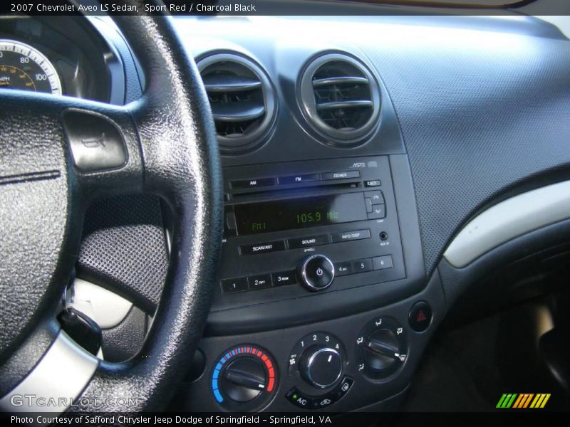 Sport Red / Charcoal Black 2007 Chevrolet Aveo LS Sedan