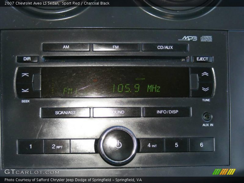 Sport Red / Charcoal Black 2007 Chevrolet Aveo LS Sedan
