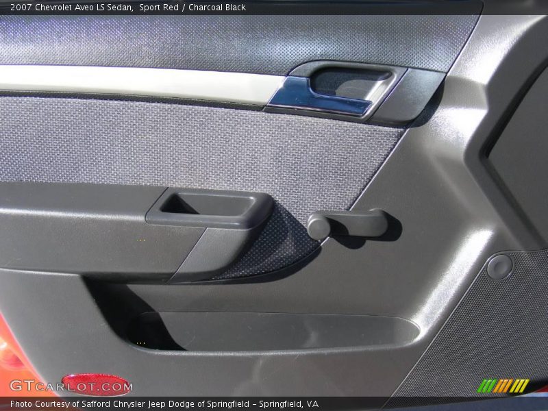 Sport Red / Charcoal Black 2007 Chevrolet Aveo LS Sedan