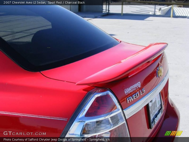 Sport Red / Charcoal Black 2007 Chevrolet Aveo LS Sedan