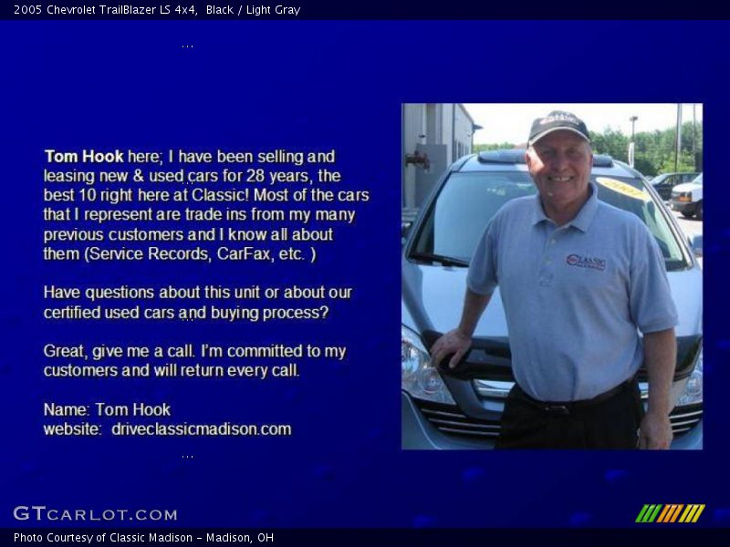 Black / Light Gray 2005 Chevrolet TrailBlazer LS 4x4