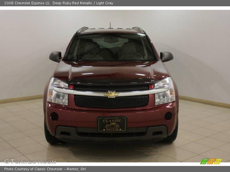 Deep Ruby Red Metallic / Light Gray 2008 Chevrolet Equinox LS