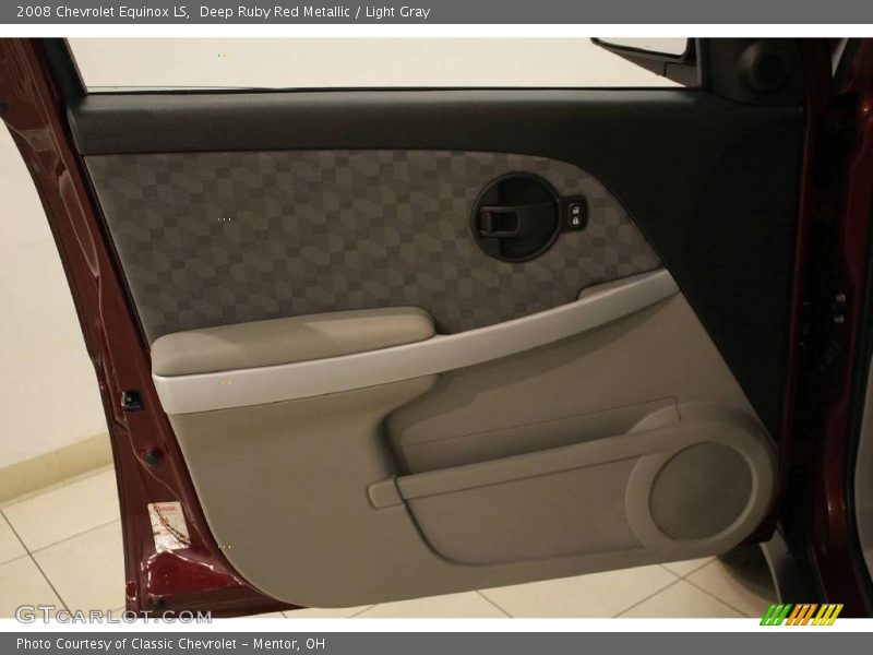 Deep Ruby Red Metallic / Light Gray 2008 Chevrolet Equinox LS