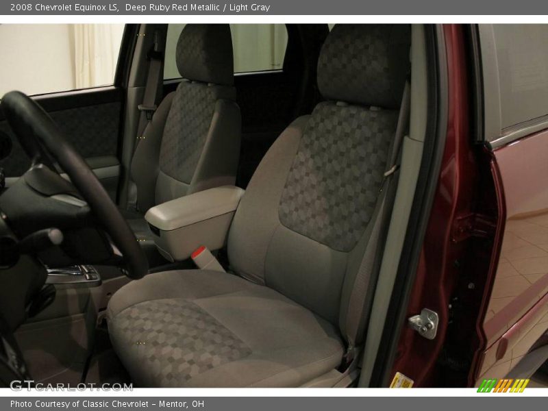 Deep Ruby Red Metallic / Light Gray 2008 Chevrolet Equinox LS