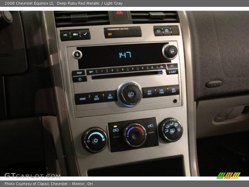 Deep Ruby Red Metallic / Light Gray 2008 Chevrolet Equinox LS