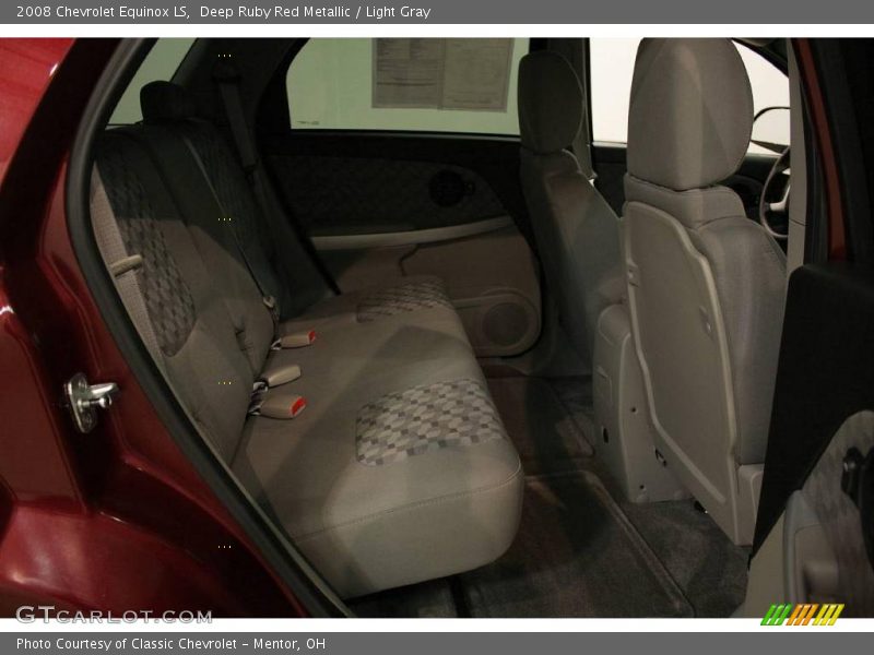 Deep Ruby Red Metallic / Light Gray 2008 Chevrolet Equinox LS