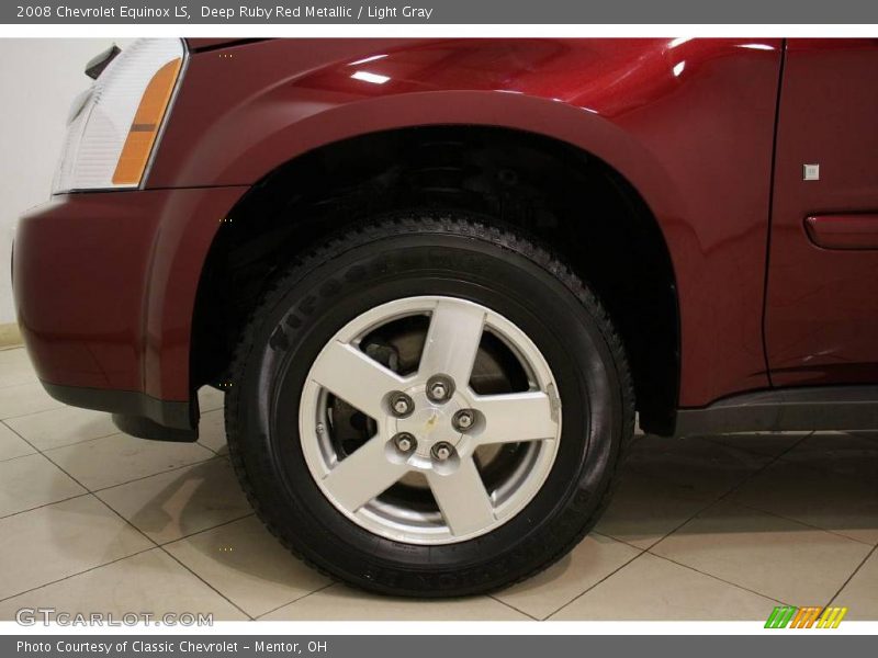 Deep Ruby Red Metallic / Light Gray 2008 Chevrolet Equinox LS
