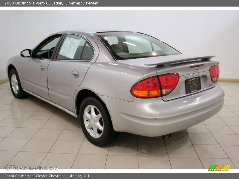 Silvermist / Pewter 2000 Oldsmobile Alero GL Sedan