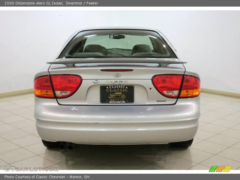 Silvermist / Pewter 2000 Oldsmobile Alero GL Sedan