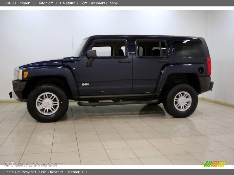 Midnight Blue Metallic / Light Cashmere/Ebony 2008 Hummer H3