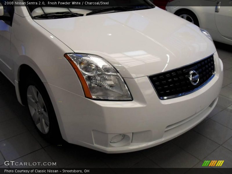 Fresh Powder White / Charcoal/Steel 2008 Nissan Sentra 2.0