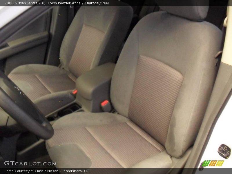 Fresh Powder White / Charcoal/Steel 2008 Nissan Sentra 2.0