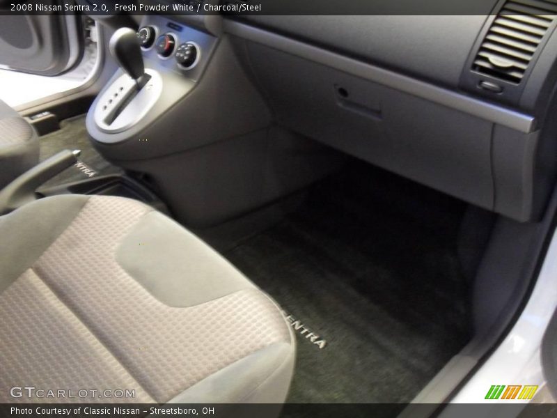 Fresh Powder White / Charcoal/Steel 2008 Nissan Sentra 2.0