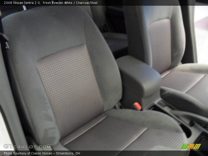 Fresh Powder White / Charcoal/Steel 2008 Nissan Sentra 2.0
