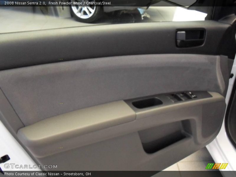 Fresh Powder White / Charcoal/Steel 2008 Nissan Sentra 2.0