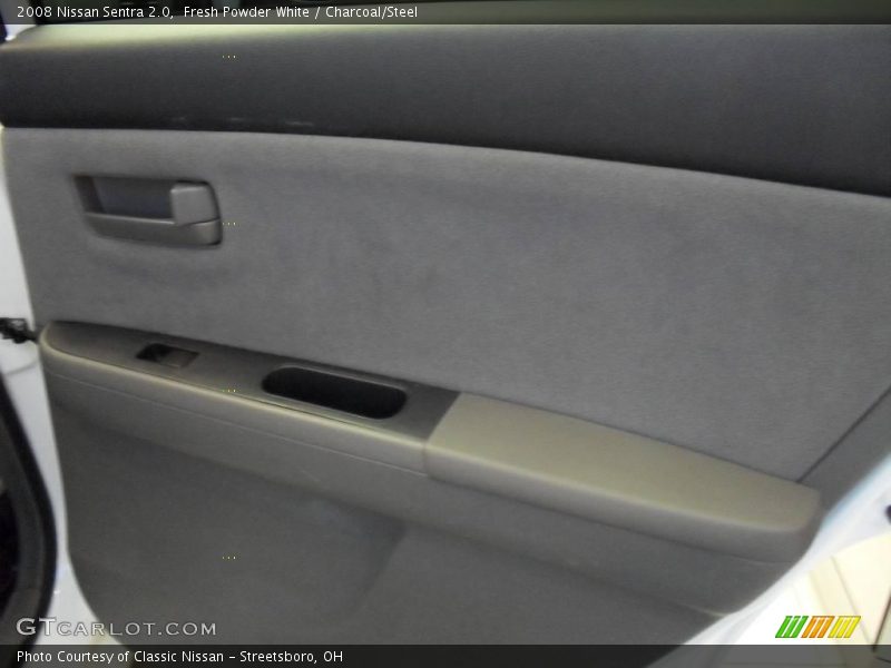 Fresh Powder White / Charcoal/Steel 2008 Nissan Sentra 2.0