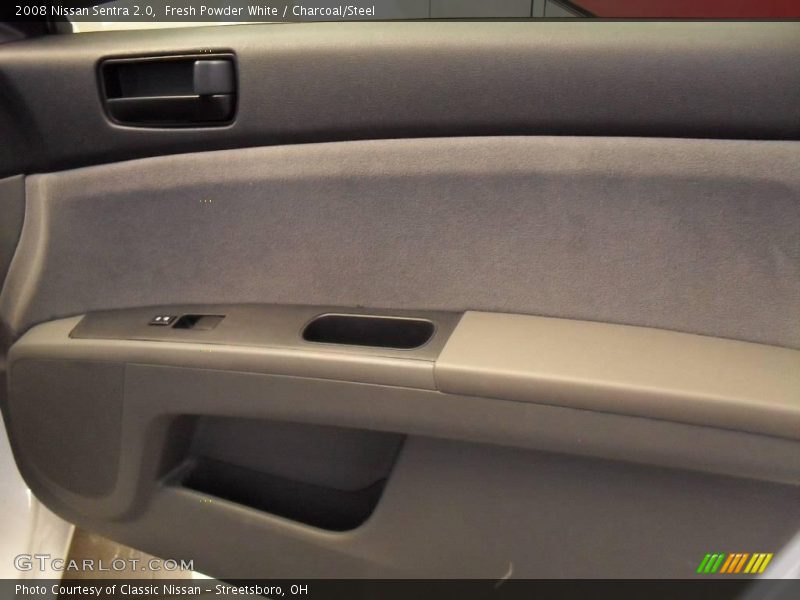 Fresh Powder White / Charcoal/Steel 2008 Nissan Sentra 2.0