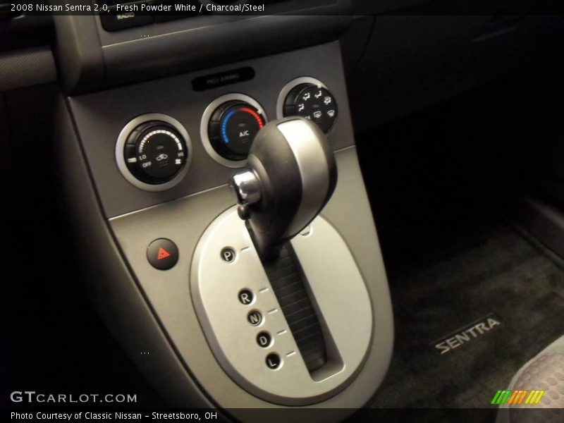 Fresh Powder White / Charcoal/Steel 2008 Nissan Sentra 2.0