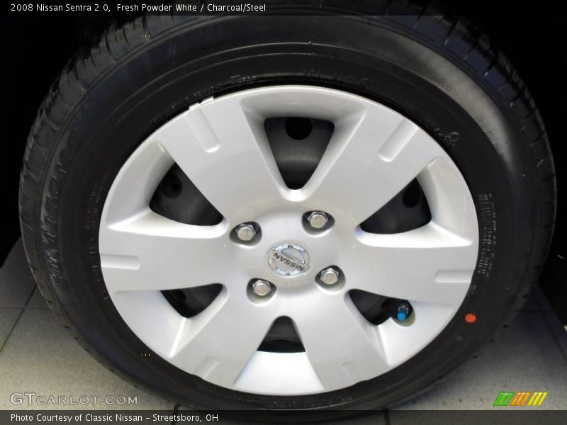 Fresh Powder White / Charcoal/Steel 2008 Nissan Sentra 2.0