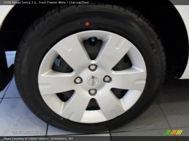 Fresh Powder White / Charcoal/Steel 2008 Nissan Sentra 2.0