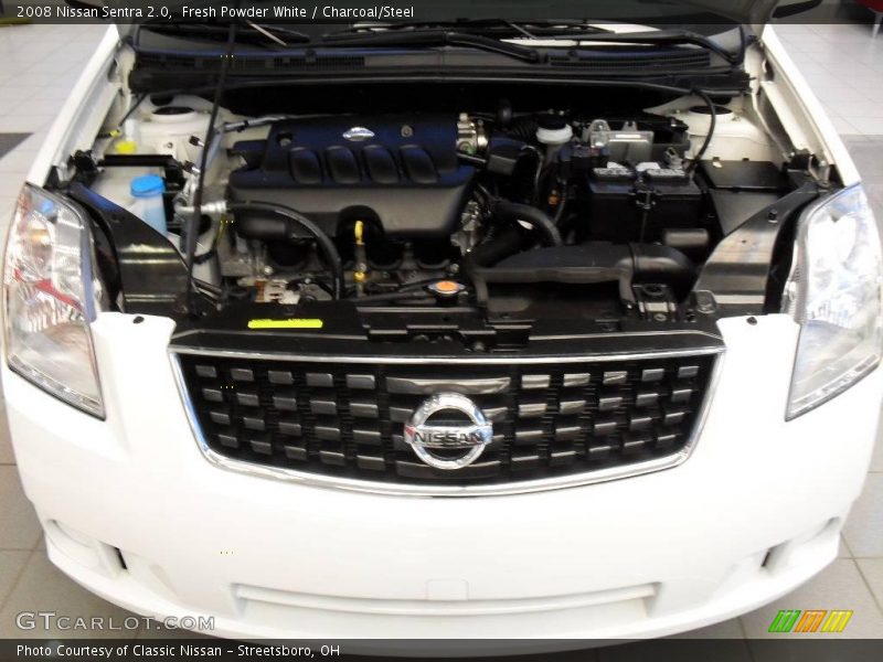 Fresh Powder White / Charcoal/Steel 2008 Nissan Sentra 2.0