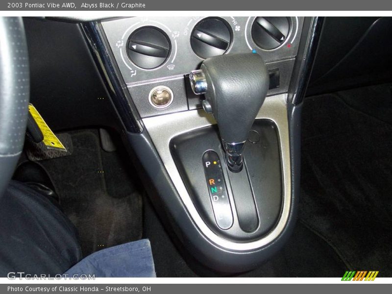 Abyss Black / Graphite 2003 Pontiac Vibe AWD
