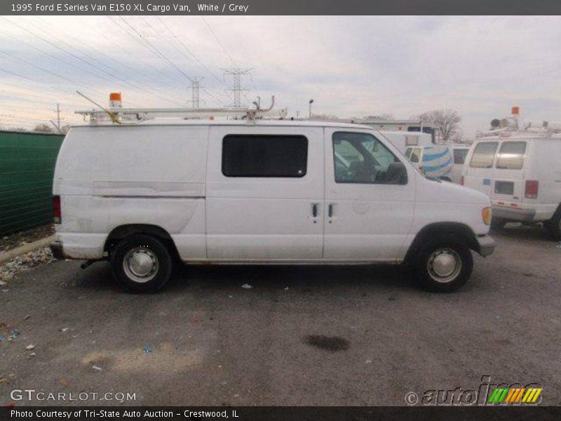 White / Grey 1995 Ford E Series Van E150 XL Cargo Van