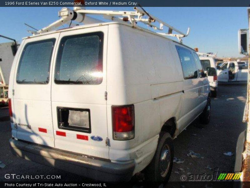 Oxford White / Medium Gray 1996 Ford E Series Van E250 Commercial