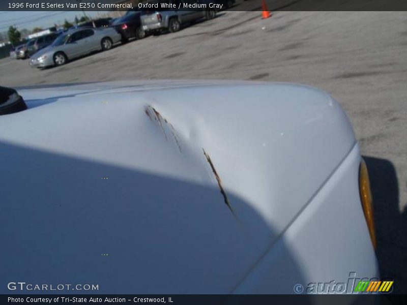 Oxford White / Medium Gray 1996 Ford E Series Van E250 Commercial