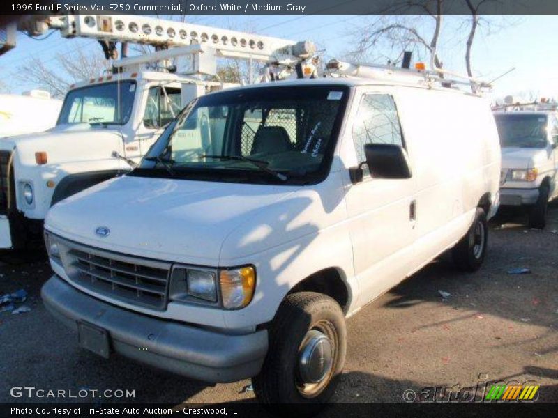 Oxford White / Medium Gray 1996 Ford E Series Van E250 Commercial