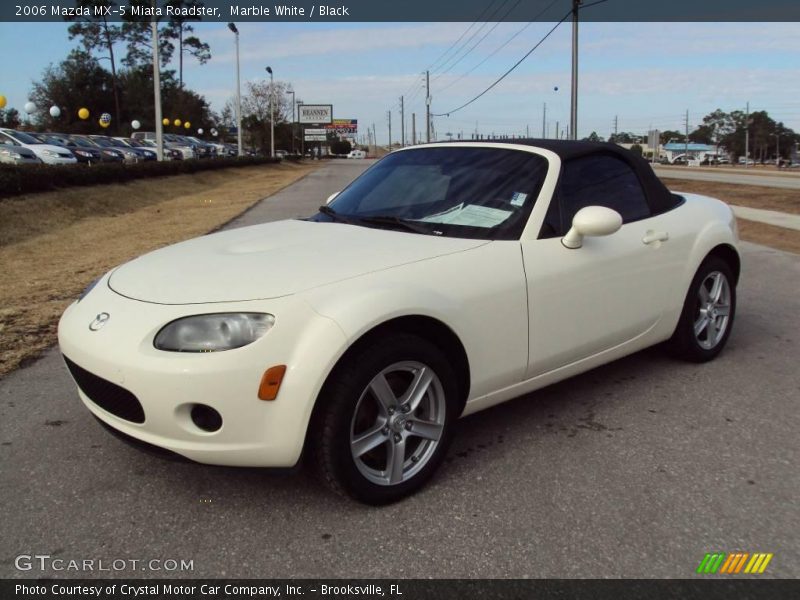 Marble White / Black 2006 Mazda MX-5 Miata Roadster