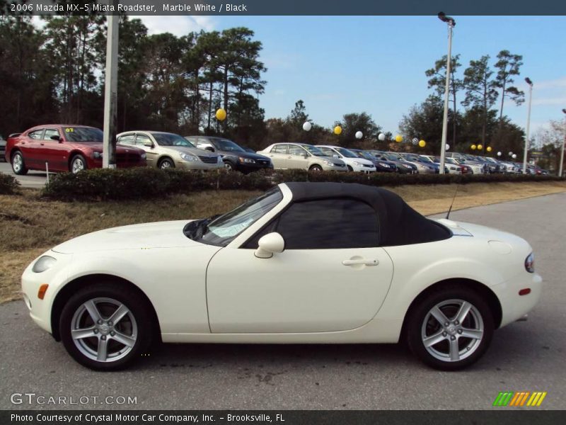 Marble White / Black 2006 Mazda MX-5 Miata Roadster
