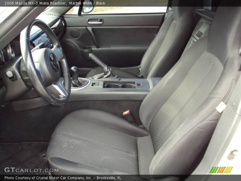 Marble White / Black 2006 Mazda MX-5 Miata Roadster