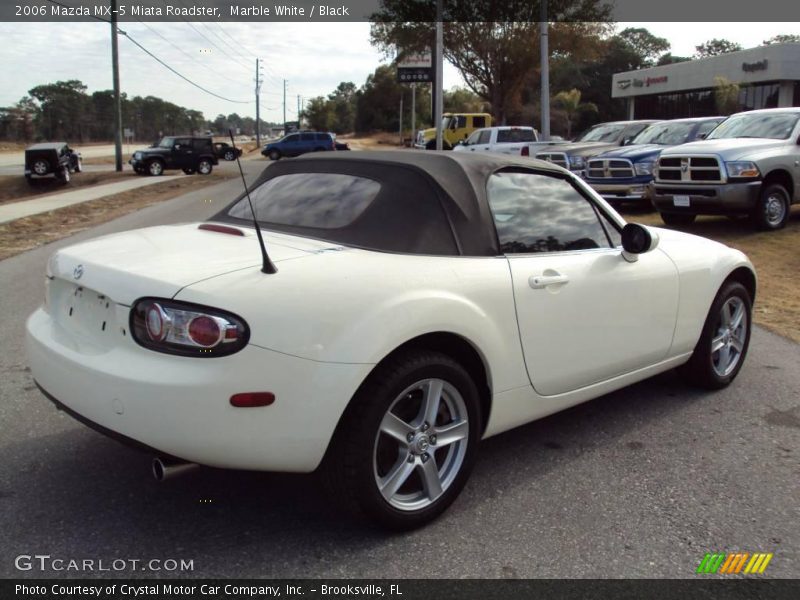 Marble White / Black 2006 Mazda MX-5 Miata Roadster