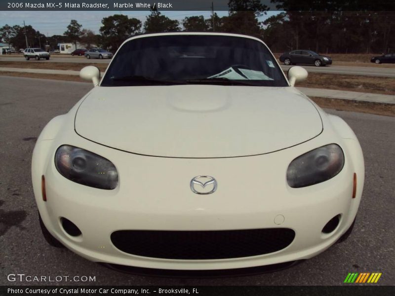 Marble White / Black 2006 Mazda MX-5 Miata Roadster