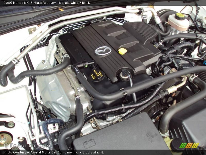 Marble White / Black 2006 Mazda MX-5 Miata Roadster