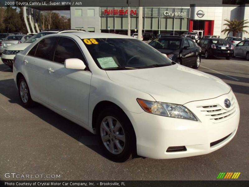 Super White / Ash 2008 Toyota Camry LE