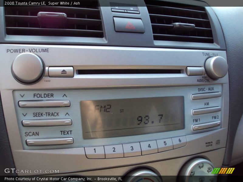 Super White / Ash 2008 Toyota Camry LE