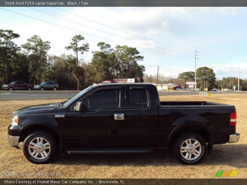 Black / Tan 2004 Ford F150 Lariat SuperCab