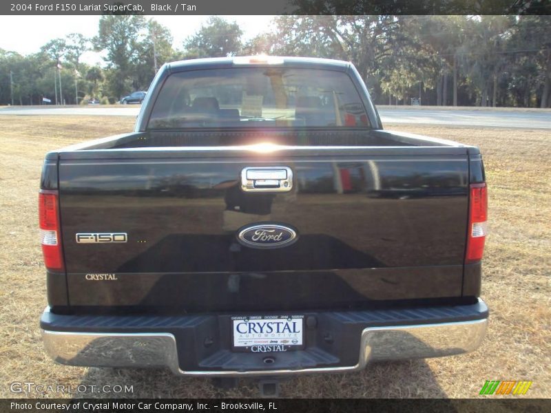 Black / Tan 2004 Ford F150 Lariat SuperCab