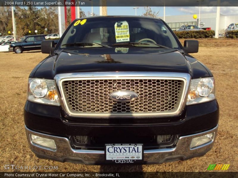 Black / Tan 2004 Ford F150 Lariat SuperCab