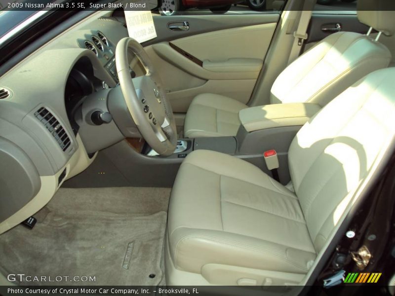 Super Black / Blond 2009 Nissan Altima 3.5 SE