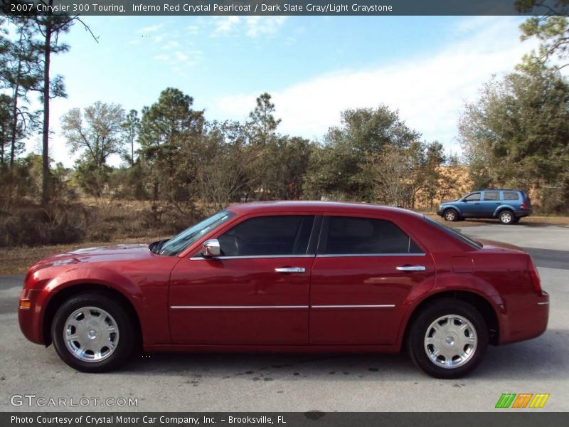 Inferno Red Crystal Pearlcoat / Dark Slate Gray/Light Graystone 2007 Chrysler 300 Touring