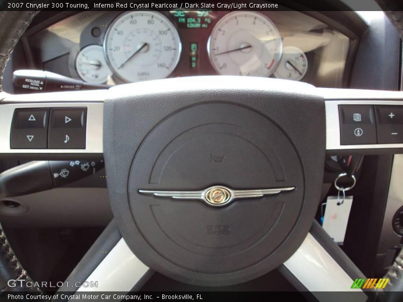Inferno Red Crystal Pearlcoat / Dark Slate Gray/Light Graystone 2007 Chrysler 300 Touring