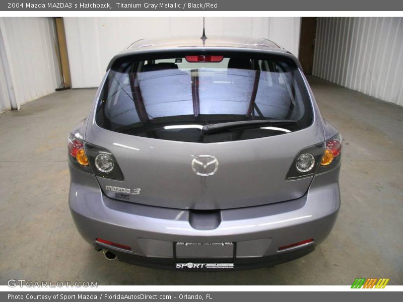 Titanium Gray Metallic / Black/Red 2004 Mazda MAZDA3 s Hatchback
